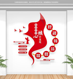 社会主义核心价值观文化墙