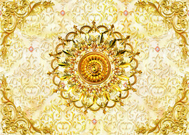 金色花纹
