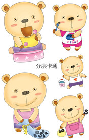 卡通小熊