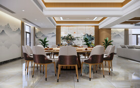 会所餐厅效果图