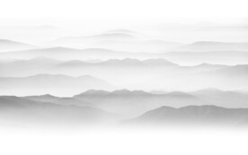 新中式餐厅水墨画墙画