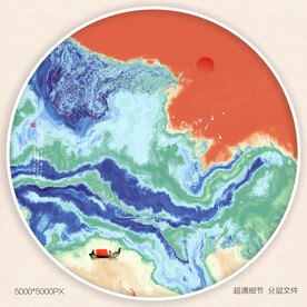 装饰水墨画