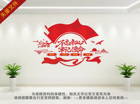 不忘初心文化墙