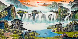 国画山水