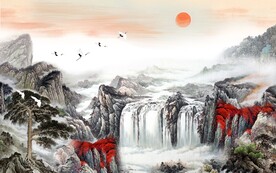 新中式山水画