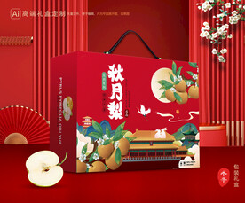 秋月梨礼盒 梨包装
