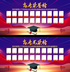 学校喜报展板