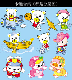卡通小熊