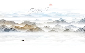 禅意山水画