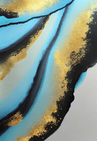 黑金墨迹肌理背景