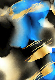 水墨抽象金箔背景