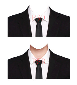 黑领带男西装正装psd