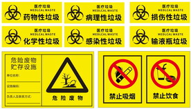 新款医疗废物医疗垃圾医废标识