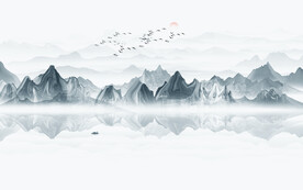 禅意山水画