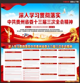 贵州省委十三届三次全会精神