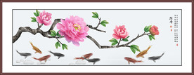 花鸟牡丹鱼