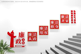 廉洁楼梯文化墙