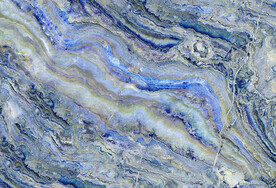 轻奢蓝调抽象石纹背景装饰画