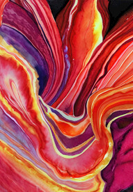 红色抽象肌理背景