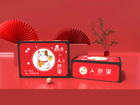 人参果包装平面图