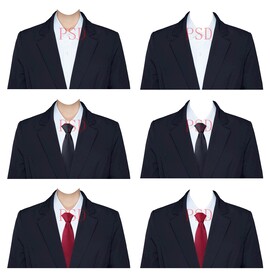 女西装正装证件照衣服素材psd