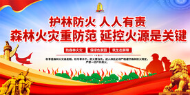 森林防火宣传展板