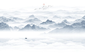 水墨山水画
