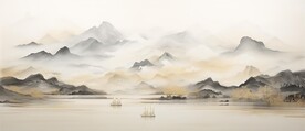 新中式意境山水画