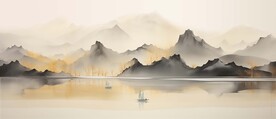 新中式意境山水画