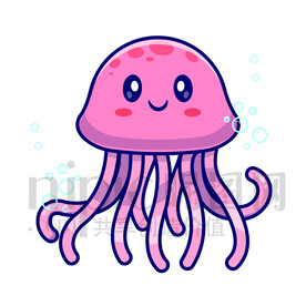 可爱卡通水母
