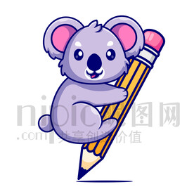 可爱卡通考拉熊