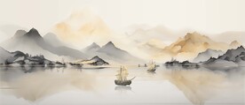 水墨山水画