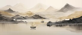 玄关山水画 