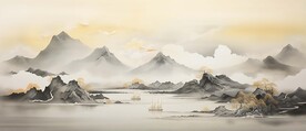 经理室山水画