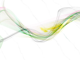 现代简约爵士白飘带装饰画