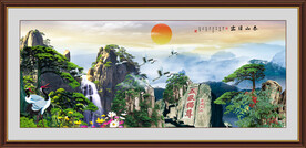 泰山风景画
