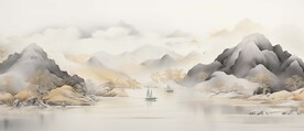 新中式国画山水装饰画