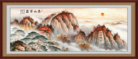 五岳独尊泰山日出
