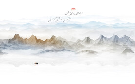 山水画背景图
