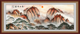 五岳独尊泰山日出
