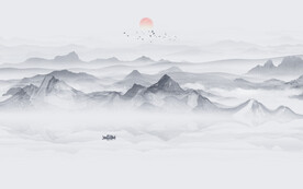 水墨山水画