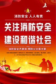 社区消防安全宣传海报