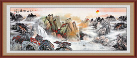 紫气东来国画