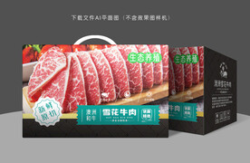 雪花牛肉彩盒