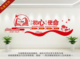 不忘初心牢记使命文化墙 