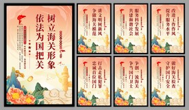 海关党建海报