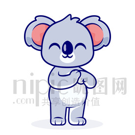 可爱卡通考拉熊