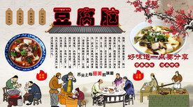 豆腐脑背景墙