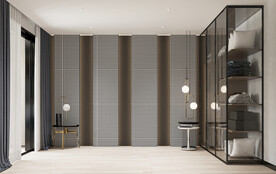 现代极简 轻奢卧室 背景墙