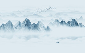 抽象山水画